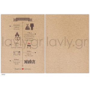 Προσκλητήριο Γάμου G432